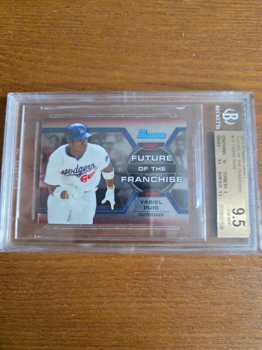 2013 bowman draft future of franchise yasiel puig gem-mint