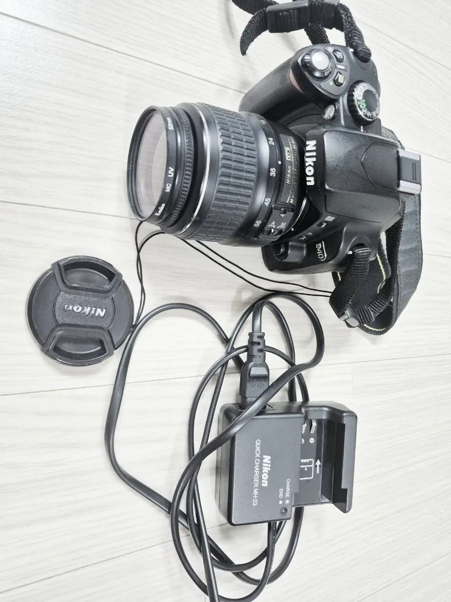 배터리 방전 니콘 D40 18-55mm 렌즈 포함 카메라 구성품
