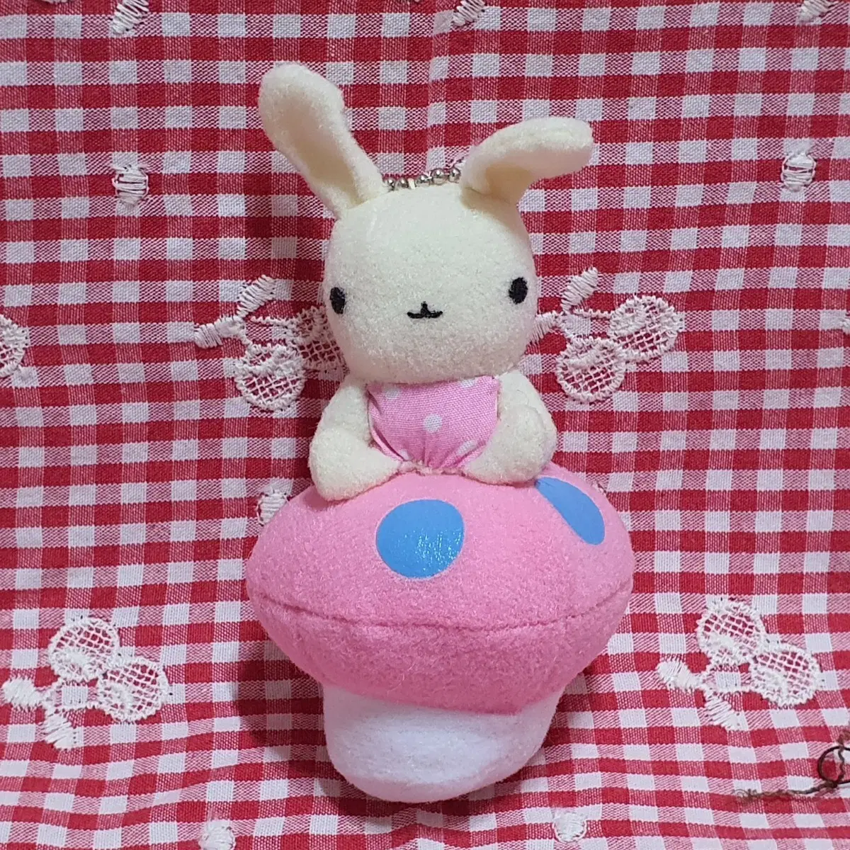 시나다 토끼 버섯 인형 키링