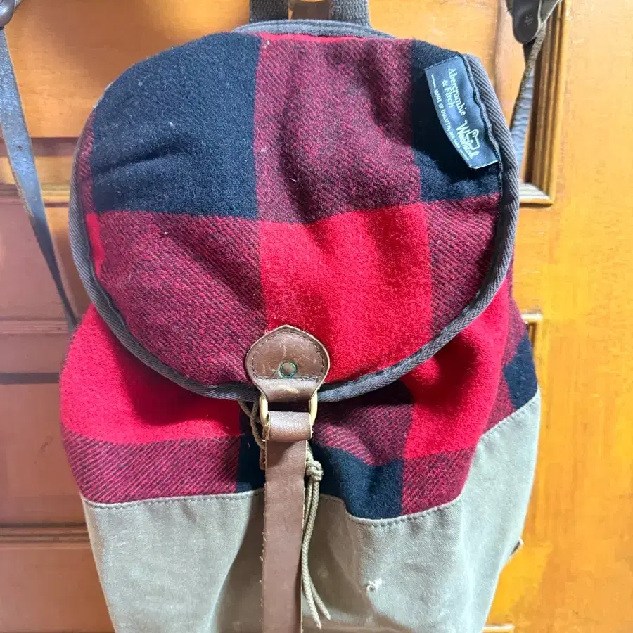 Woolrich Abercrombie & Fitch 체크 백팩
