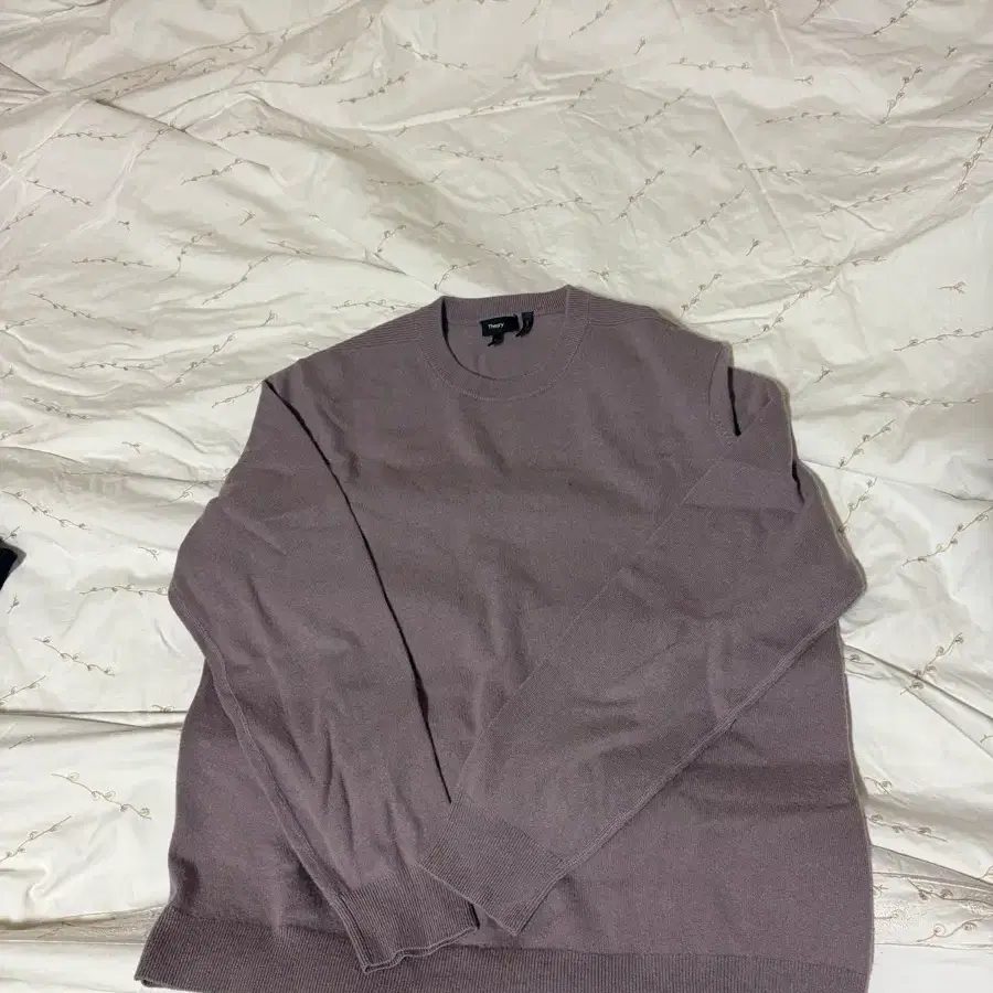 띠어리 힐레스 니트 XL dusty orchid