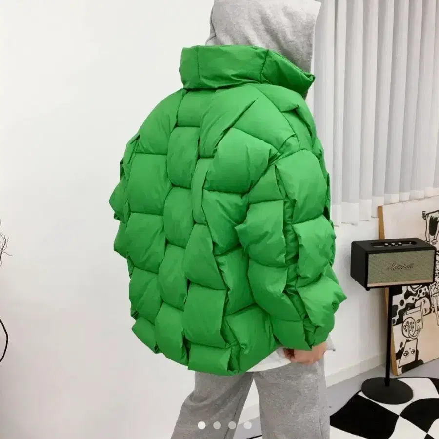 오버핏 볼륨퀄팅 패딩자켓