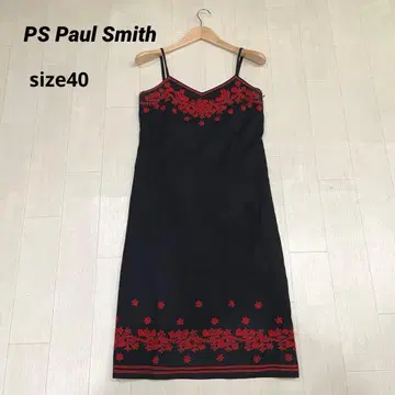 PS Paul Smith 폴스미스 자수 코튼 x 린넨 원피스 40