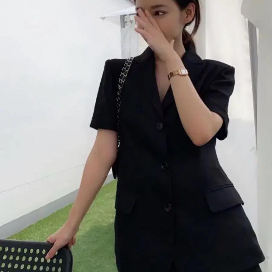 반팔 린넨 자켓 새상품 하이퀄리티