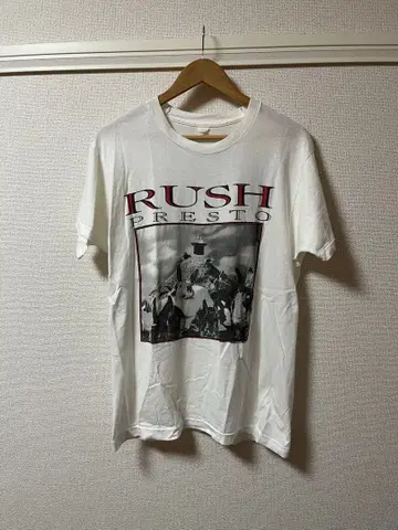 90s RUSH PRESTO WHITE TEE 러쉬 양면 프린트 반팔