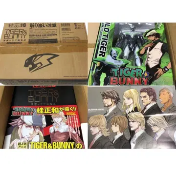 TIGER&BUNNY 카츠라 마사카즈 원화&러프 화집 피규어 3세트