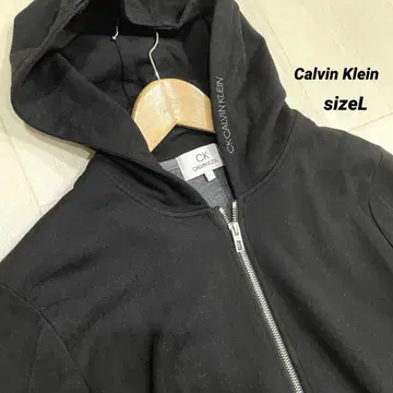 Calvin Klein 집업 후드티 블랙 L