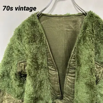 N-6290 70s 그리스군 유로 밀리터리 보아 라이너 자켓 M.
