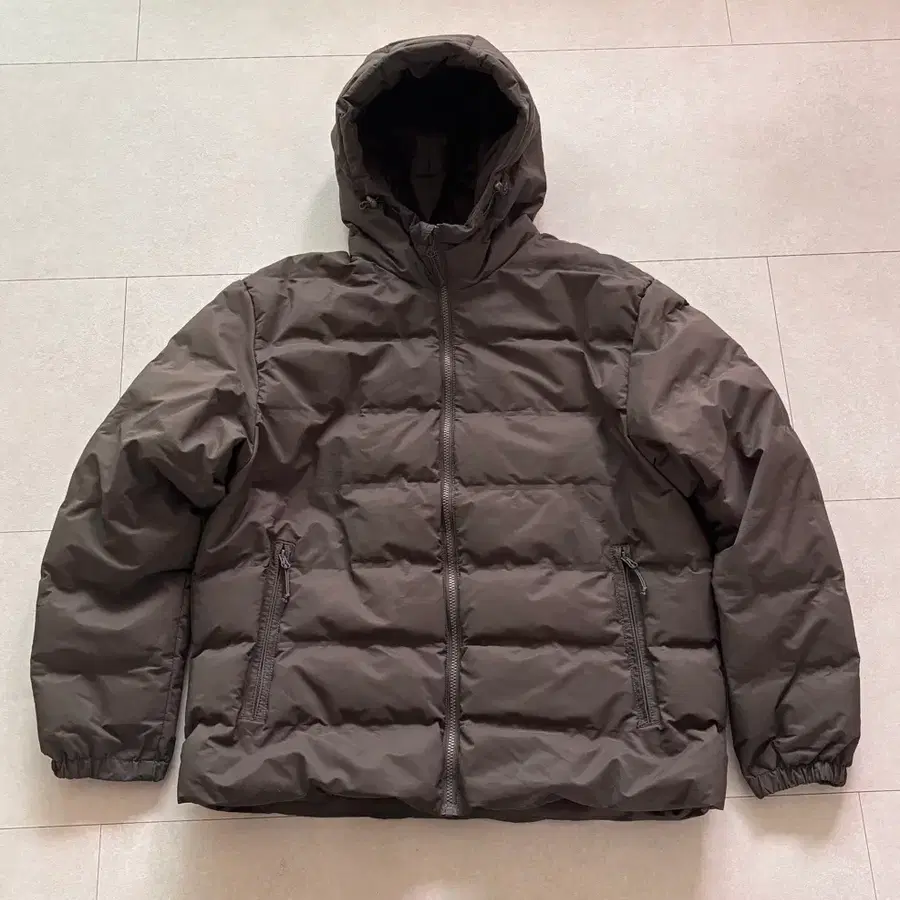 H&M 윈드프루프 발수 후드 패딩 L