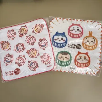 치이카와 (먼작귀) 모구모구본포 거즈 핸드 타월 강아지 장식 달마