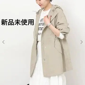[ 미사용 새상품 ] 발수 후디 나일론 코트