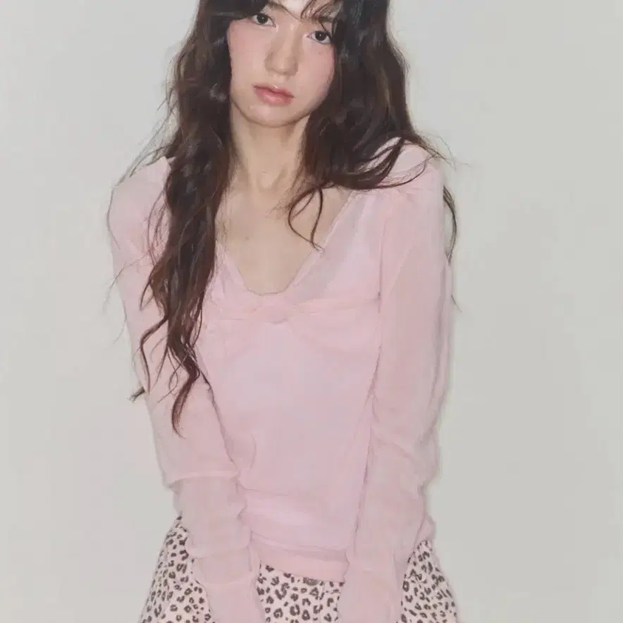 샤키리 쉐리 리본 벨벳 탑