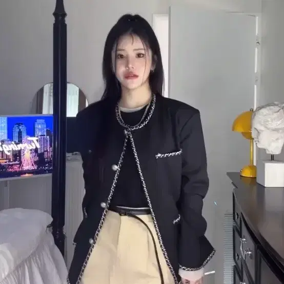 (새상품)달솜자켓판매 블랙/그레이