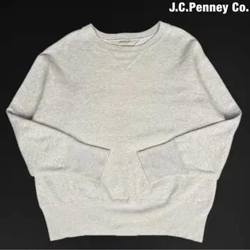 J.C.Penney Co. 40s 44 XL 양면 V넥 맨투맨 J.C.페니