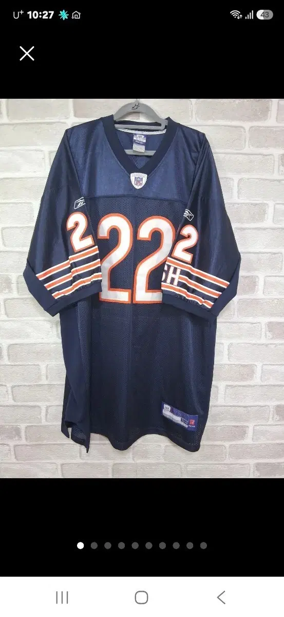 리복 NFL 시카고 베어스 FORTE 22 어센틱 유니폼 (54/110~115)상세설명필독