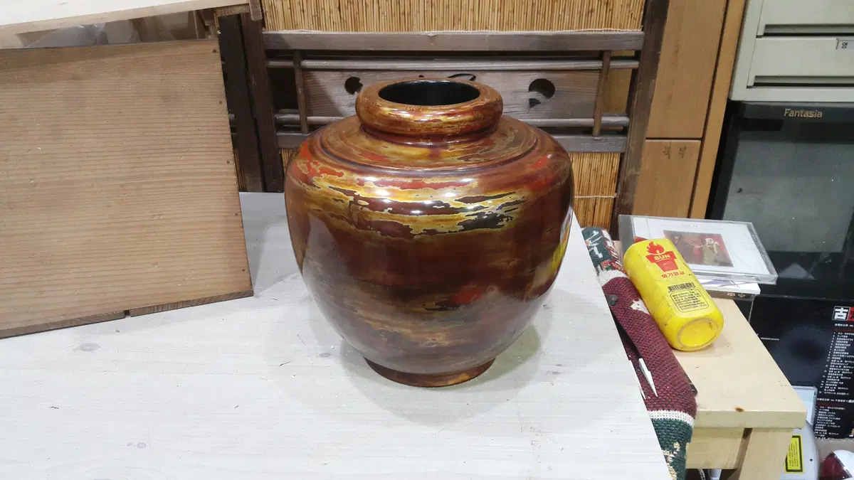 1950 일본 예술 나무 화병