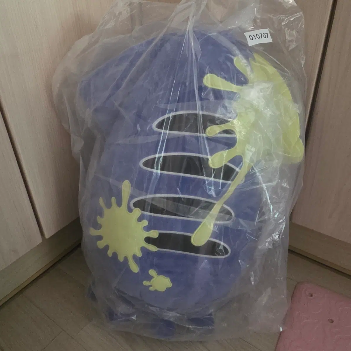 택포7)스플래툰3 쿠지 제일복권 B상 오징어벙커 인형 약 50cm