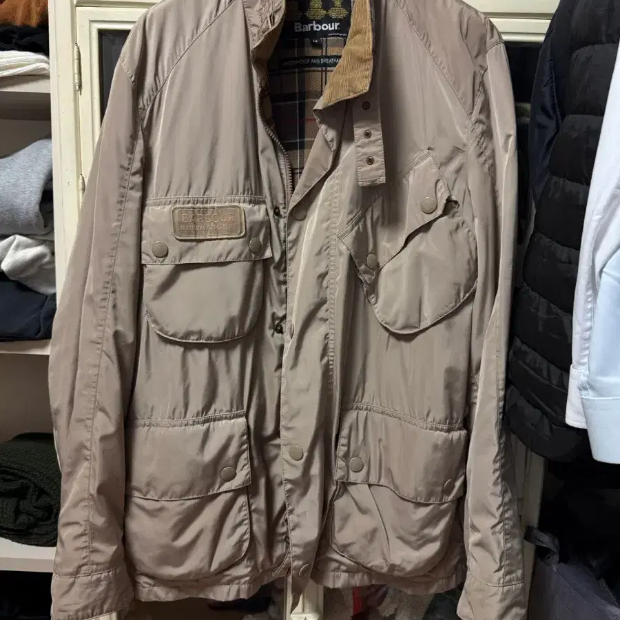 바버 베이지 자켓 m (103)
