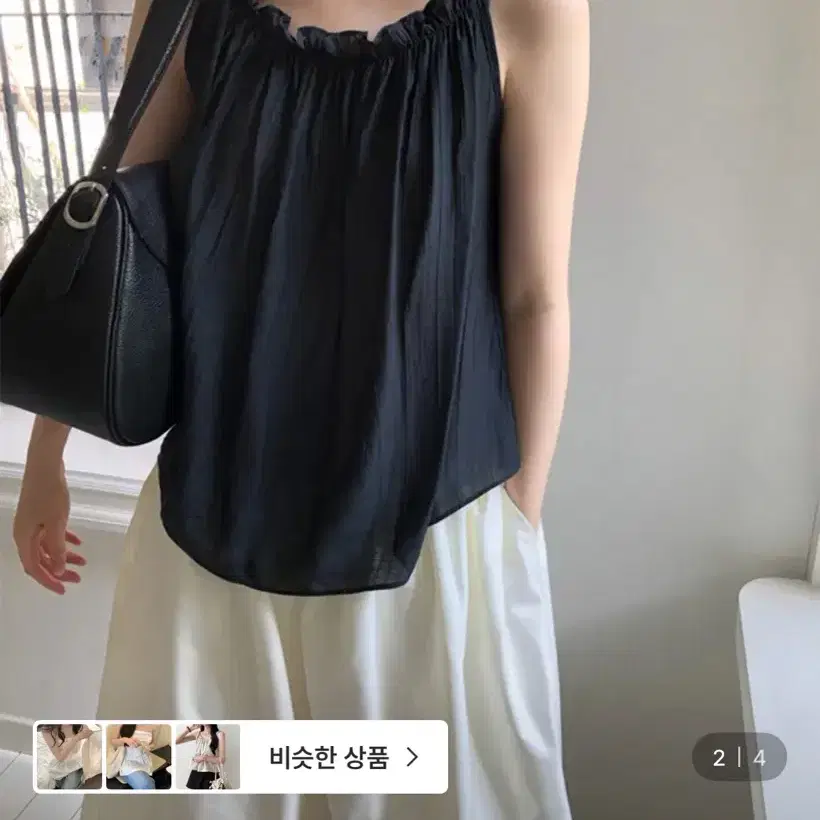 메이비베이비 Monroe Top 블랙 블라우스