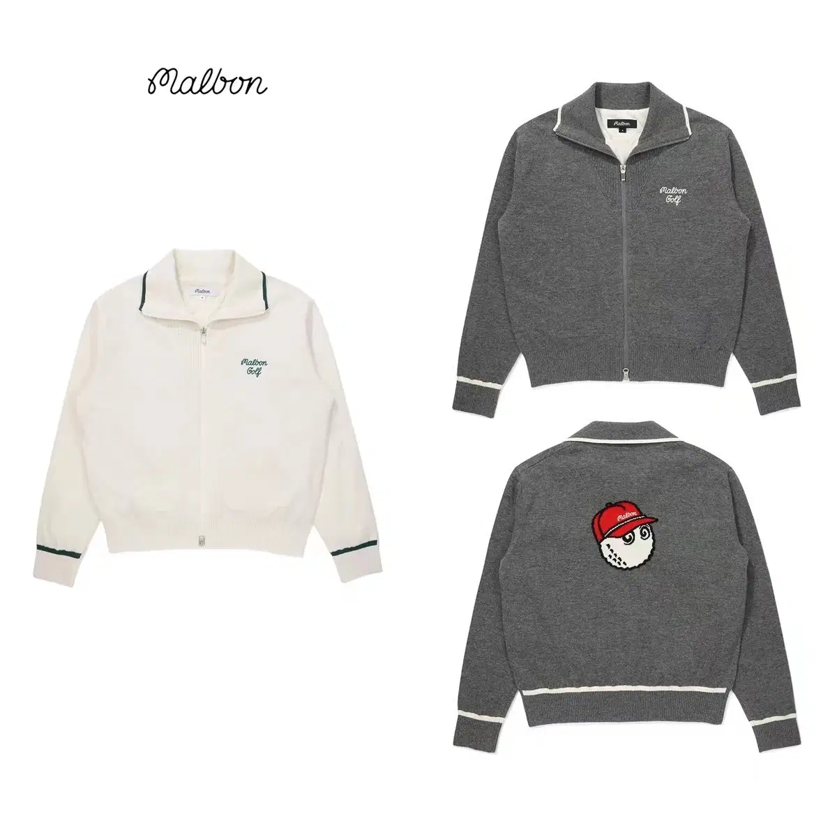 MALBON GOLF 말본 골프 니트 집업