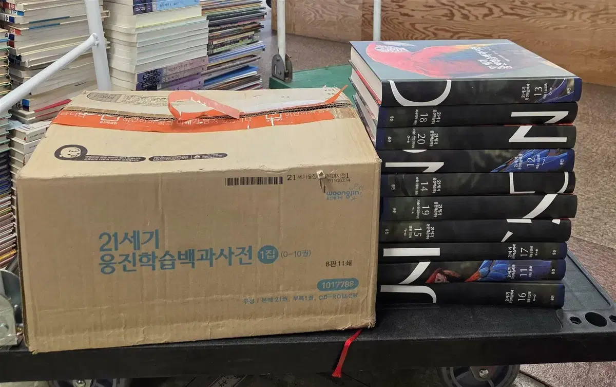 21세기 웅진학습백과사전 8.0 웅진 22권 세트 백과사전 중고책