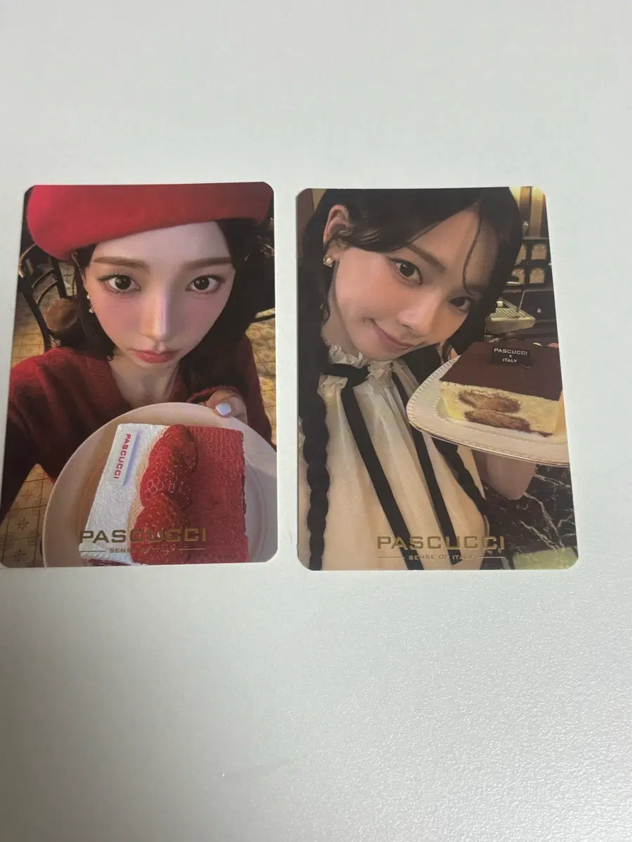 카리나 파스쿠찌 포토카드 2장 일괄 양도합니다!!