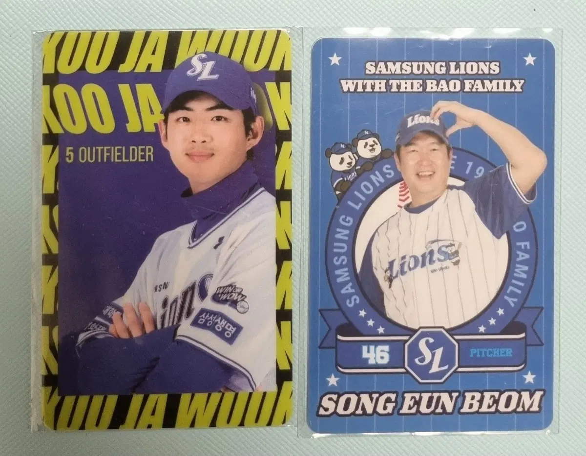 구자욱 송은범 포카 일괄 삼성 라이온즈