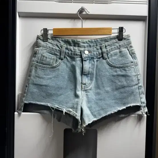 청반바지 컷팅 데미지 연청