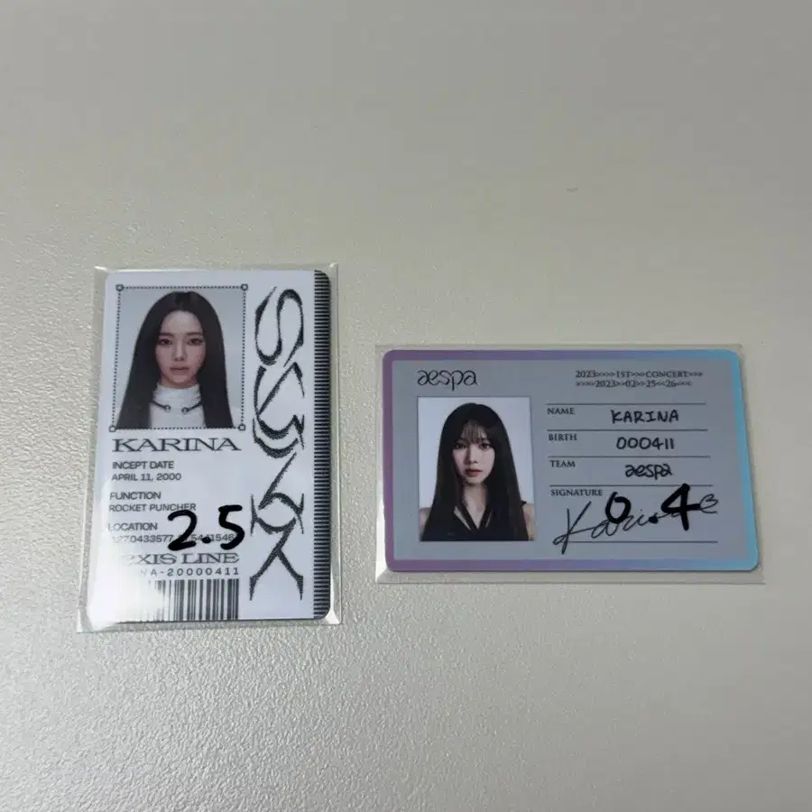 에스파 카리나 ID카드 판매