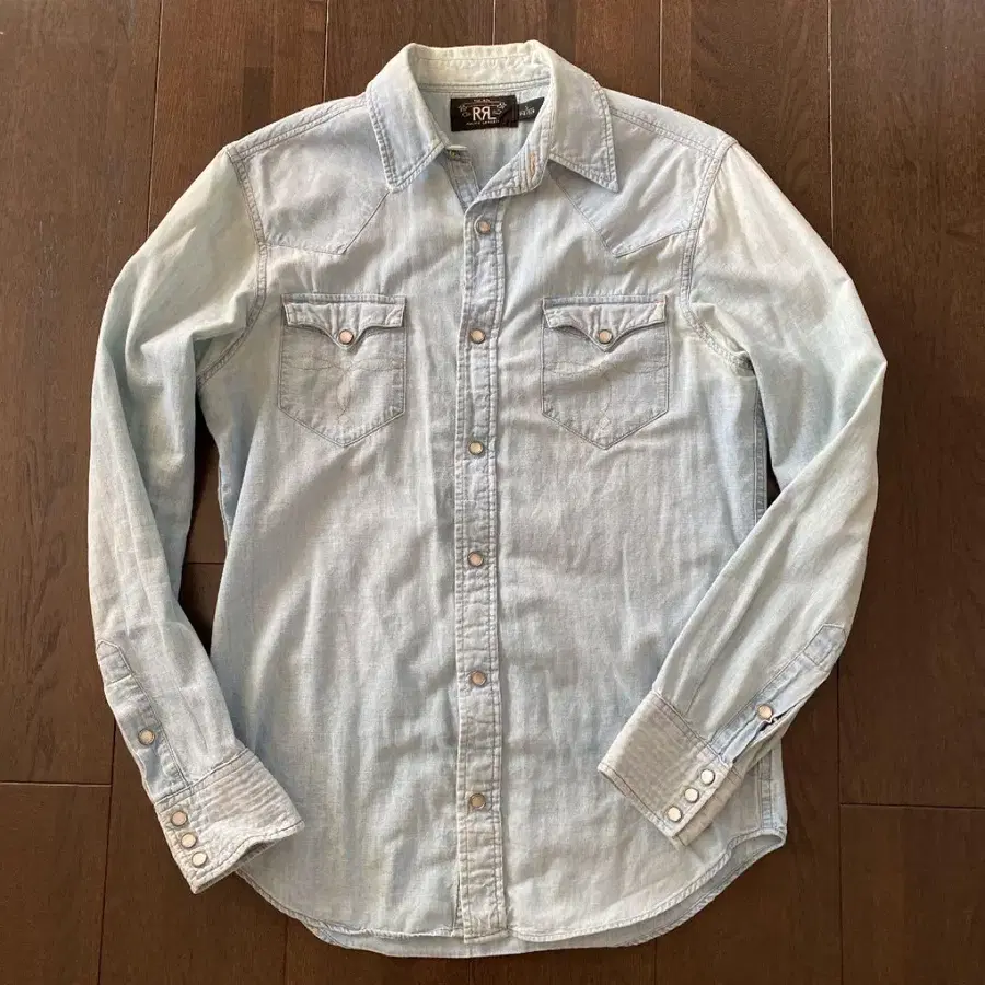 RRL 데님 셔츠 연청