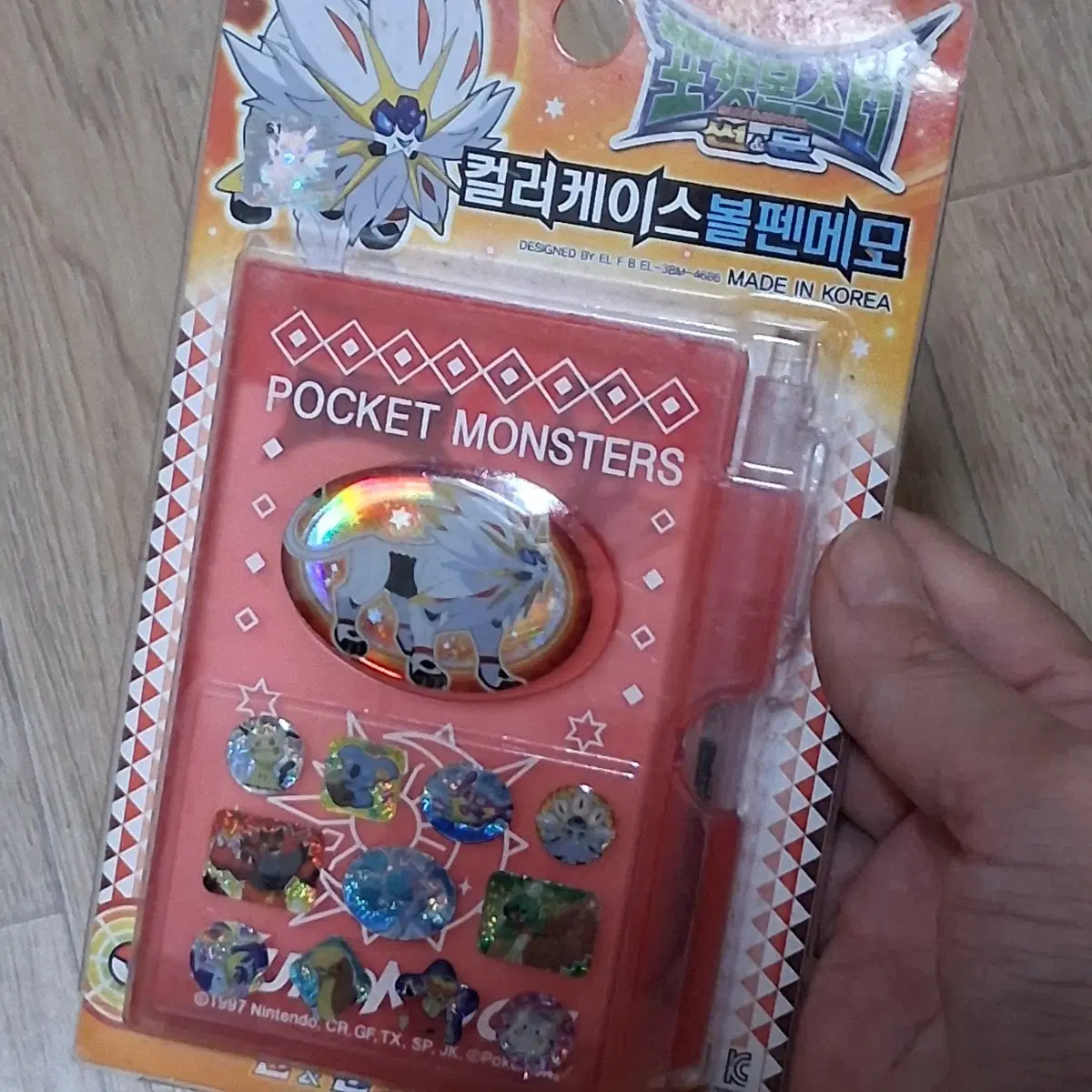 2017년도 고전))포켓몬스터 컬러케이스 볼펜 메모