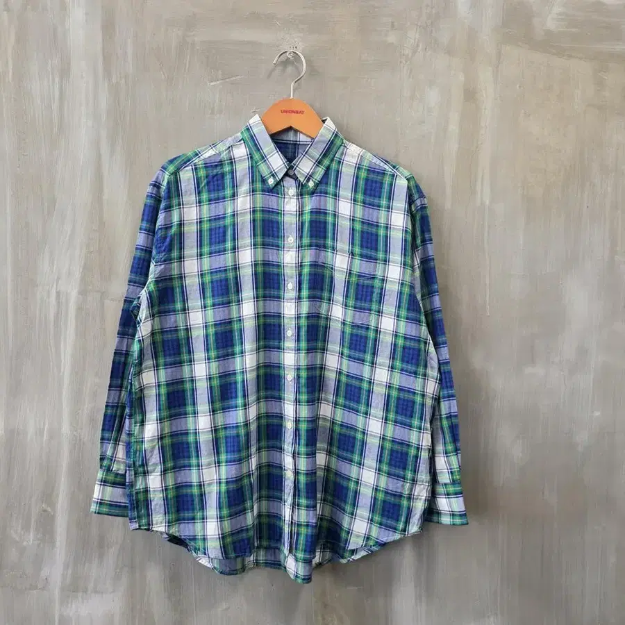 GANT 체크패턴 긴팔셔츠/여성(L)/ST4192/새상품수준