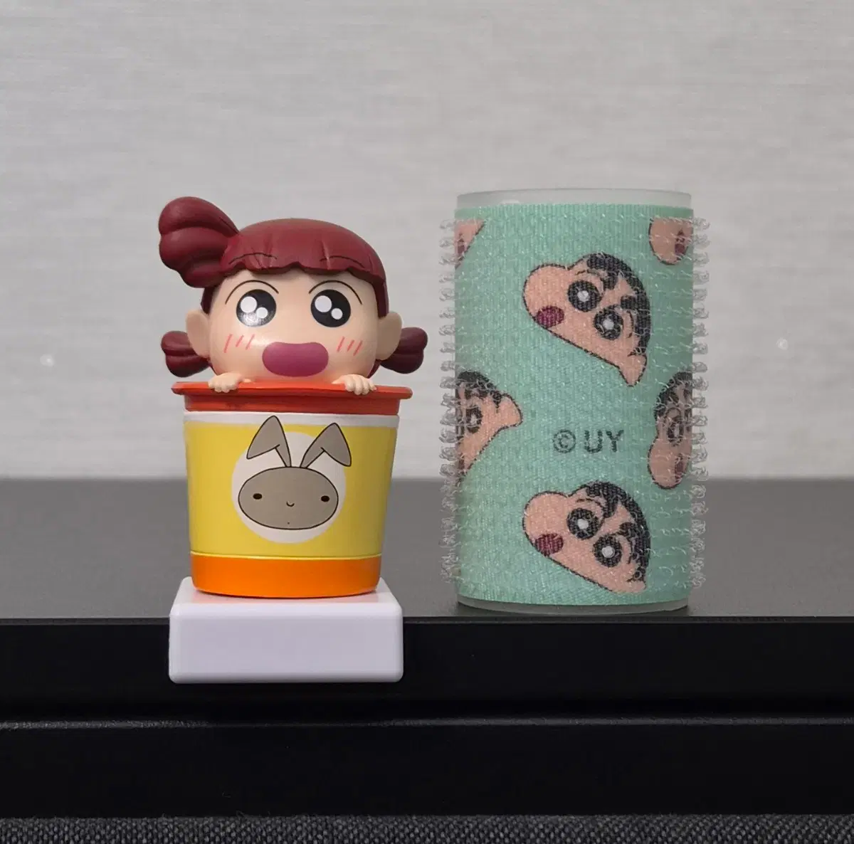 [UY] 7cm 짱구는못말려 피규어 라면 스토퍼 컵라면 유리