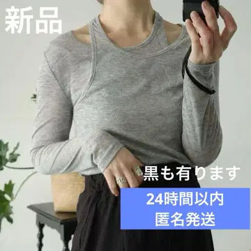 새상품 merci campa 얇은 소재 레이어드 스타일 상의 롱T 봄