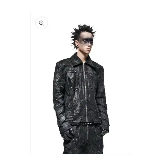 BLACK WAXED KNIGHT DENIM JACKET