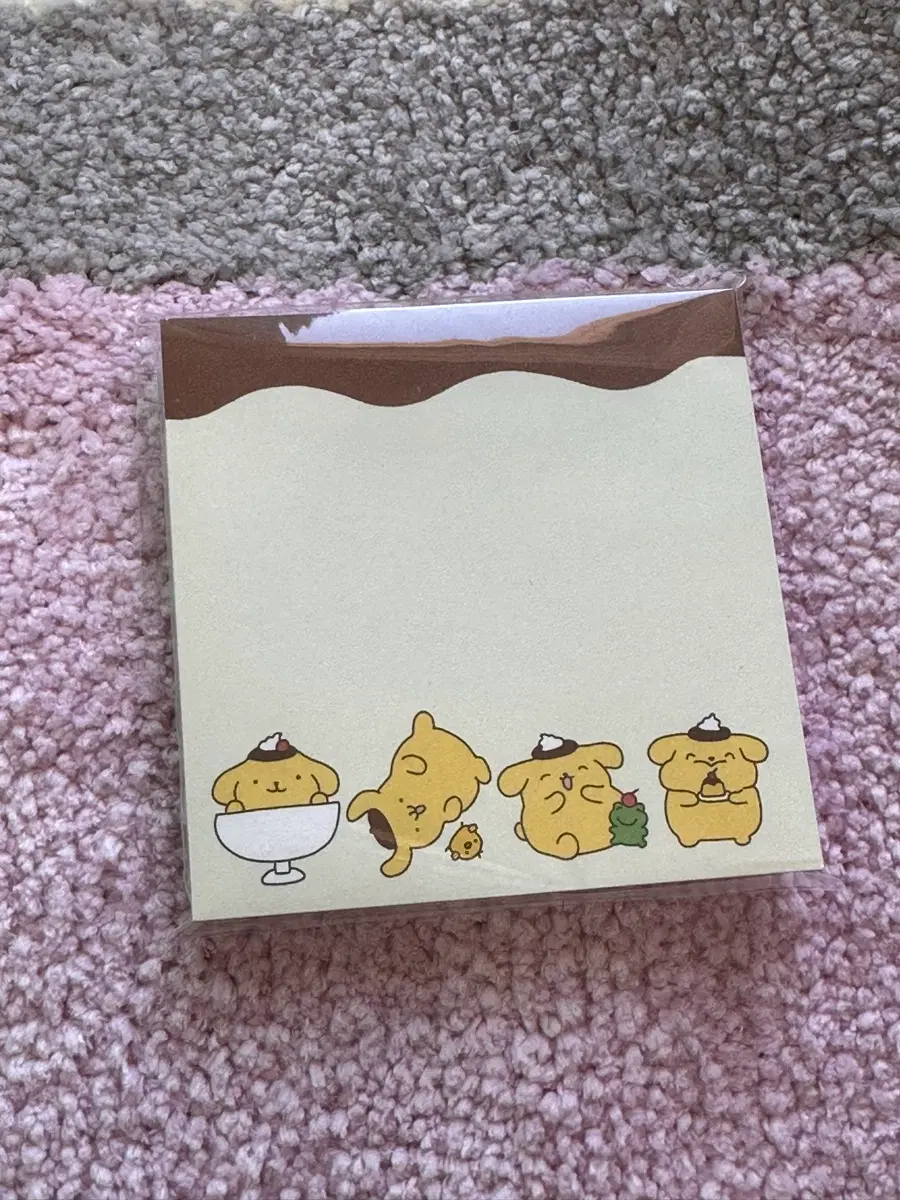 산리오 폼폼푸린 떡메모지 굿즈 문구 다꾸 포용