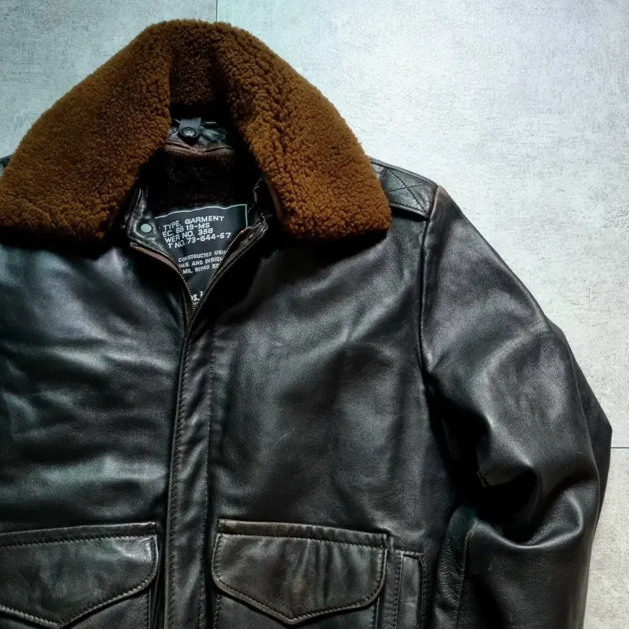 90s USA Schott 85 19-MS Flight Jkt 40 sz