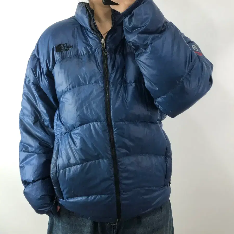 노스페이스 써밋 블루 패딩 XL