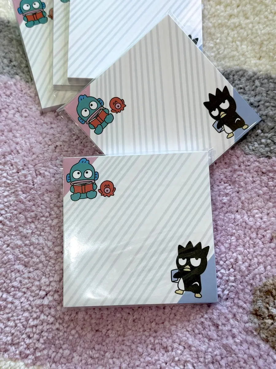 산리오 바츠마루 한교동 떡메모지 굿즈 문구 다꾸 포용