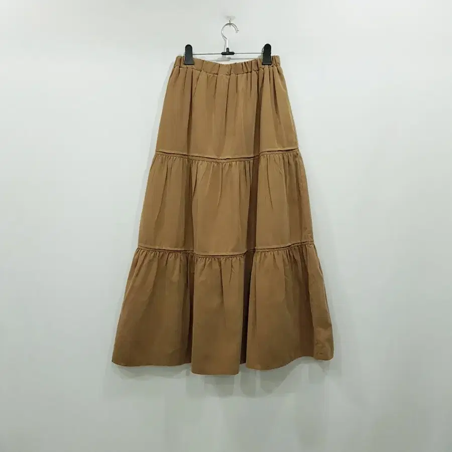 T102 빈티지 밴딩 카멜 모리걸 하구미룩 캉캉 롱 스커트 여M