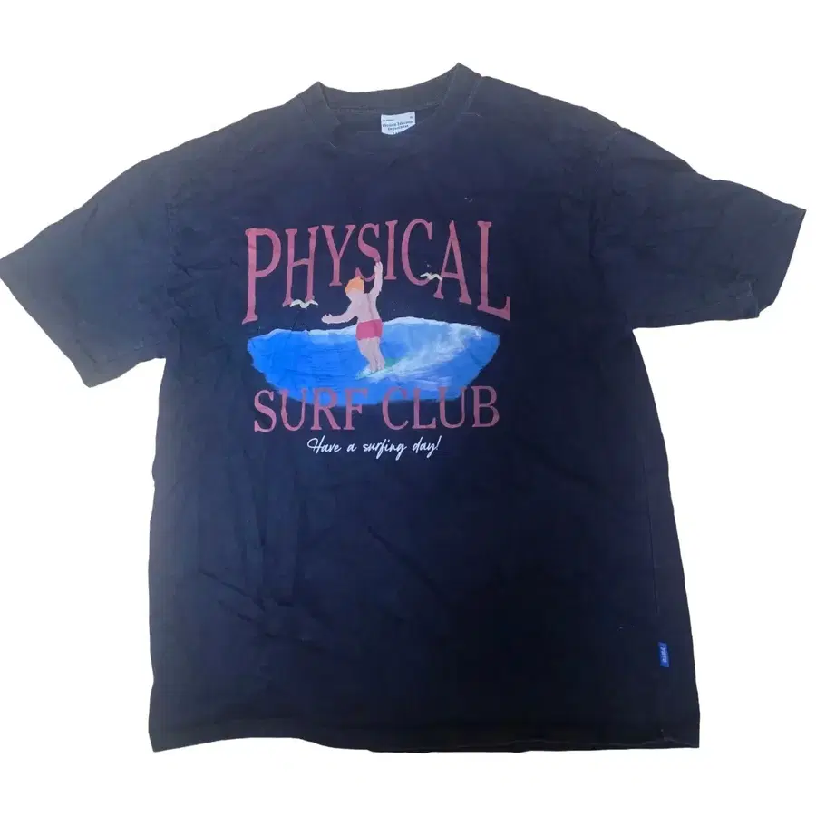 피지컬디파트먼트 SURF CLUB 반팔 티셔츠 (L)