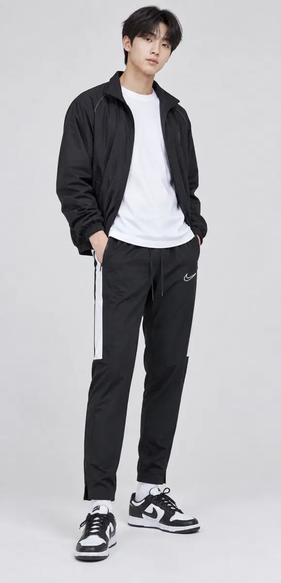 170사이즈 나이키 트레이닝 바지 블랙 블랙 정품