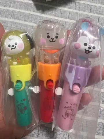 BT21 캐릭터 라이트 스틱 참 2 3종 세트