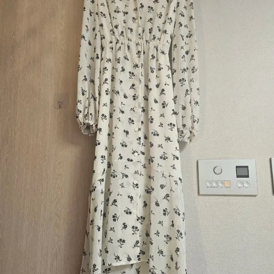 미쏘 쉬폰 꽃무늬 롱 원피스
