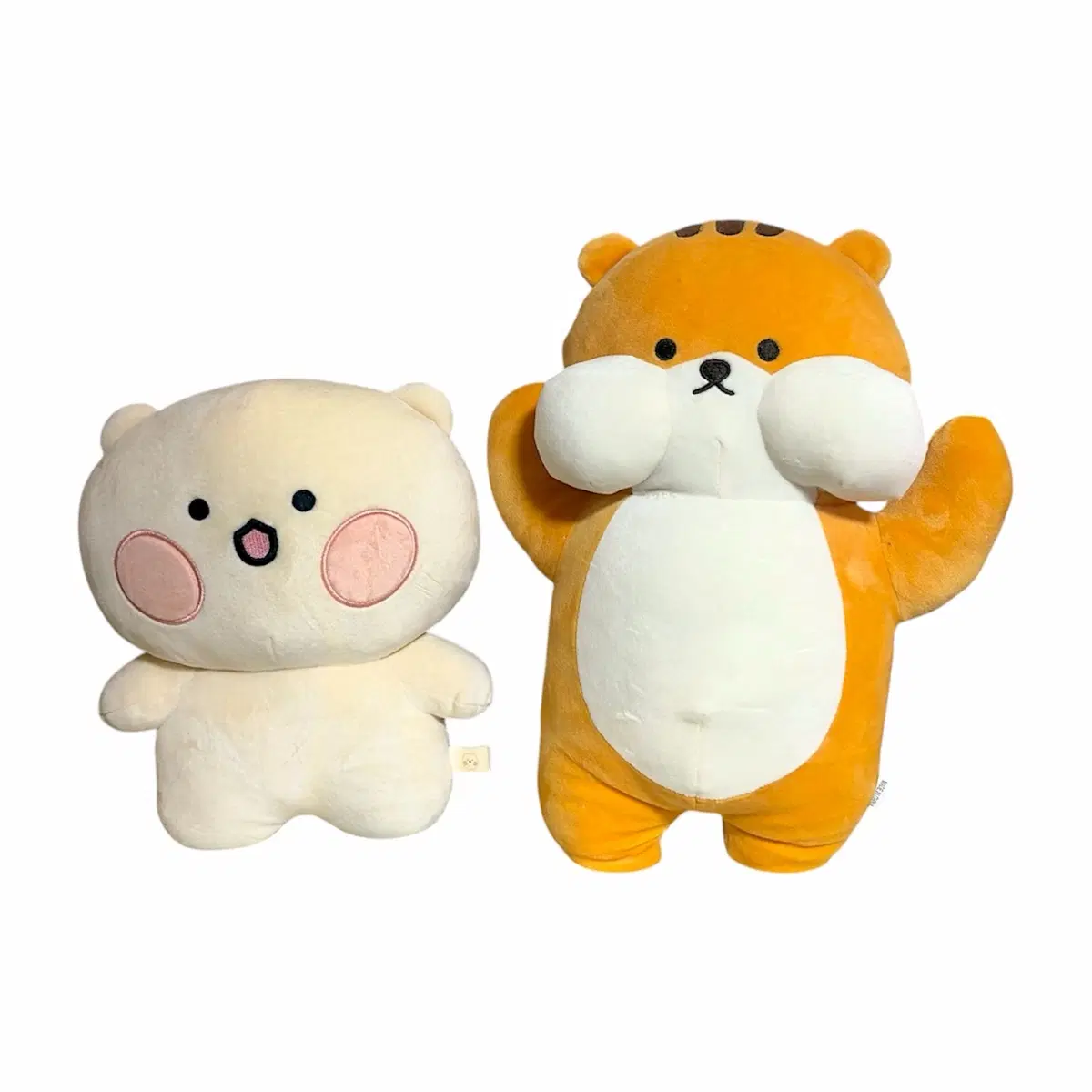 [2개 일괄] 곰돌이, 곰돌찡 인형, 다람쥐 말랑인형