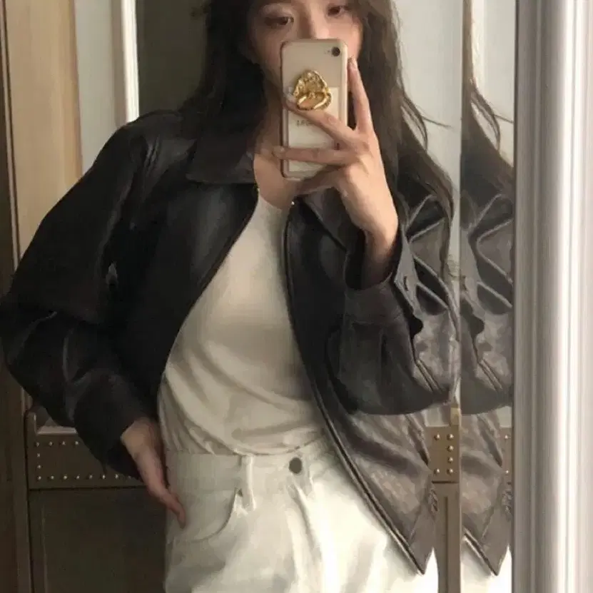 아카이브제이투유 레더자켓