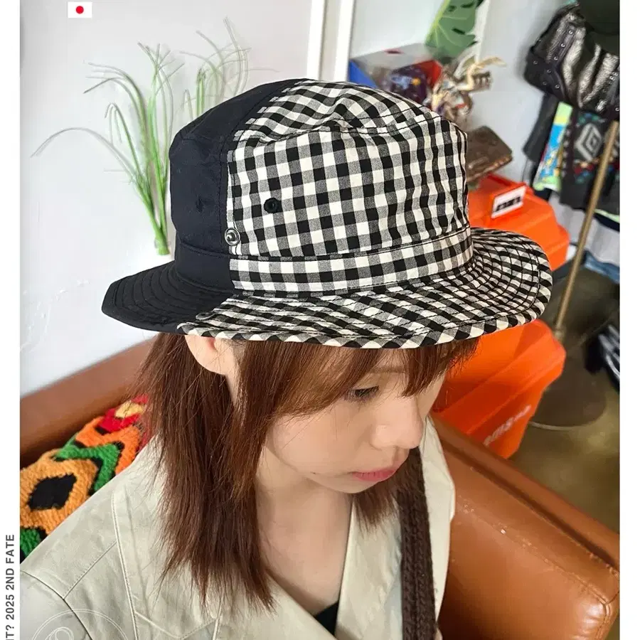 CA4LA 카시라 아카이브 일본 빈티지 하이브리드 투웨이 버킷햇 코튼 벙거지 모자