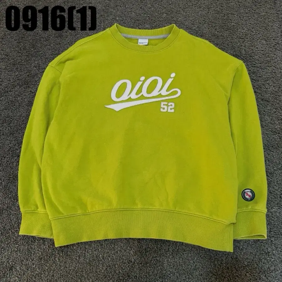 oioi 52 스웻셔츠 라임