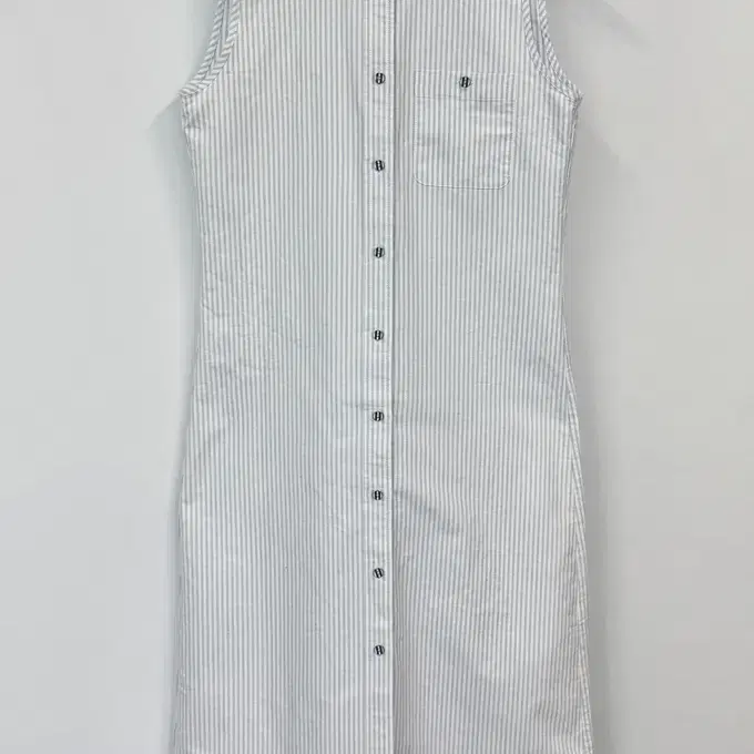 KOE X THOM BROWNE 코에 X 톰브라운 스카이블루 스트라이프 슬리브리스 원피스 M