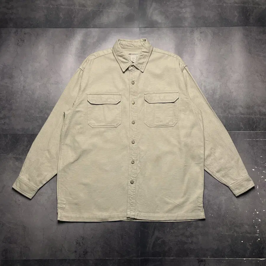SPORTIF Cotton 베이지 워크셔츠 A01542
